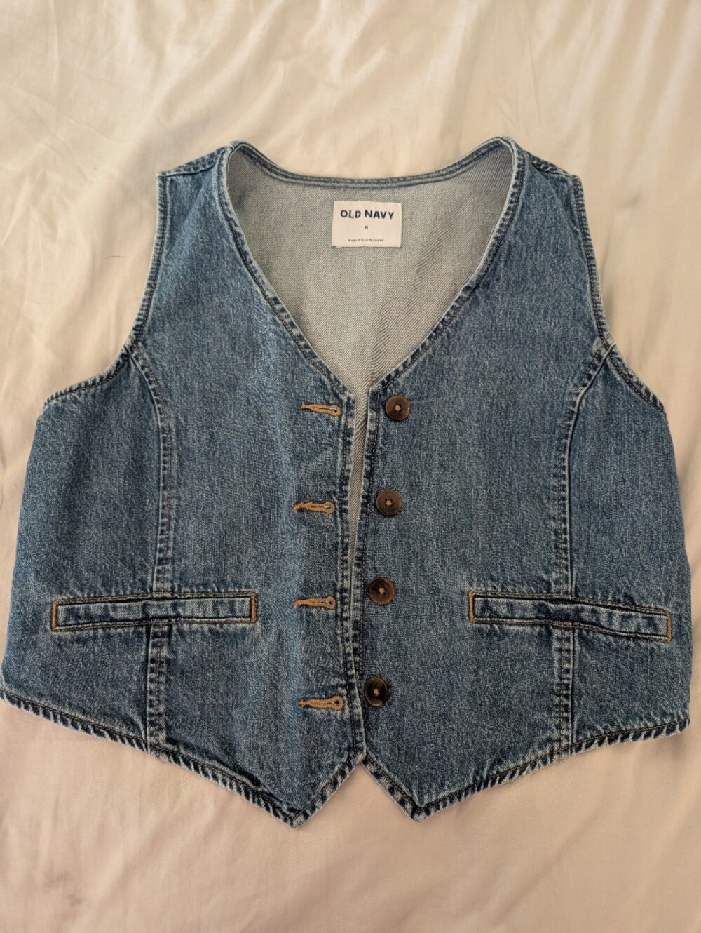 Old Navy Blue Denim Vest